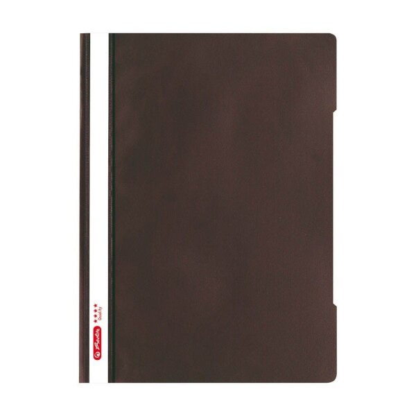 herlitz Schnellhefter Quality Kunststoff braun DIN A4, 1 St.