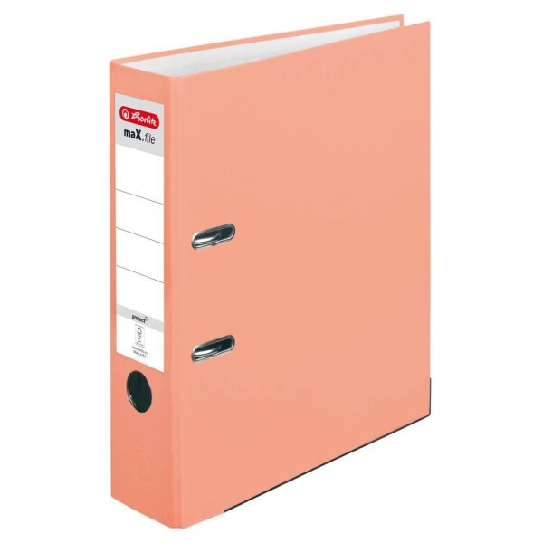herlitz maX.file protect Ordner lachs Kunststoff 8,0 cm DIN A4, 1 St.