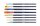 Pelikan Premium Pinsel-Set Größe 3, 4, 6, 8, 10, 12, 8-teilig