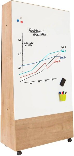 rocada Whiteboard-Ständer Natural braun 150,0 x 100,0 cm, 1 St.