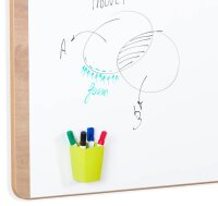 rocada Whiteboard Natural Skinboard 100,0 x 150,0 cm weiß lackierter Stahl