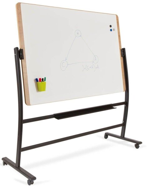 rocada mobiles Whiteboard Natural 150,0 x 100,0 cm weiß lackierter Stahl