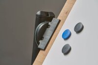 rocada mobiles Whiteboard Natural 150,0 x 100,0 cm weiß lackierter Stahl