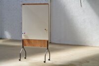 rocada mobiles Whiteboard Natural 100,0 x 120,0 cm weiß lackierter Stahl