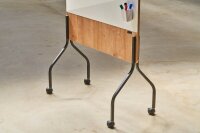 rocada mobiles Whiteboard Natural 100,0 x 120,0 cm weiß lackierter Stahl