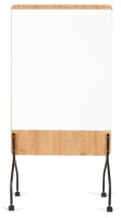 rocada mobiles Whiteboard Natural 100,0 x 120,0 cm weiß lackierter Stahl