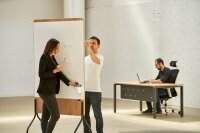rocada mobiles Whiteboard Natural 100,0 x 120,0 cm weiß lackierter Stahl