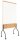 rocada mobiles Whiteboard Natural 100,0 x 120,0 cm weiß lackierter Stahl