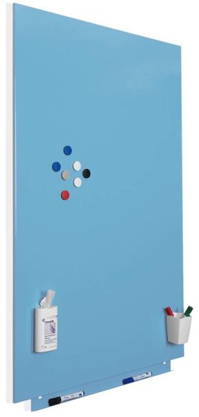 rocada Whiteboard Skin 100,0 x 150,0 cm blau lackierter Stahl