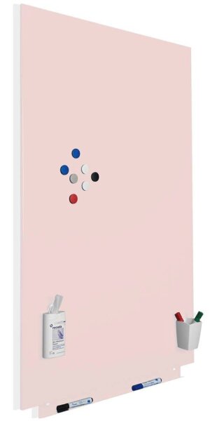 rocada Whiteboard Skin 100,0 x 150,0 cm pink lackierter Stahl