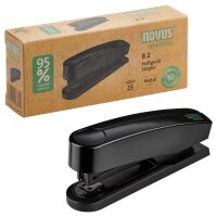 novus Heftgerät B2 RE+NEW schwarz, 1 St.