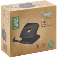 novus Locher B230 RE+NEW schwarz, 1 St.