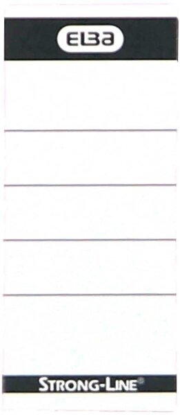 ELBA Einsteck-Rückenschilder weiß für 8,0 cm Rückenbreite, 10 St.