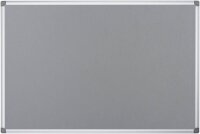 Bi-Office Pinnwand Feuerhemmend 90,0 x 60,0 cm Textil grau