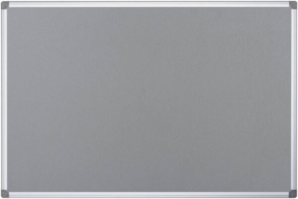 Bi-Office Pinnwand Feuerhemmend 150,0 x 120,0 cm Textil grau