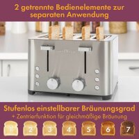 CLATRONIC PC-TA 1252 Toaster silber