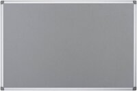 Bi-Office Pinnwand Feuerhemmend 240,0 x 120,0 cm Textil grau