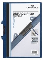 DURABLE Klemmhefter 30 EASY FILE dunkelblau, 25 St.