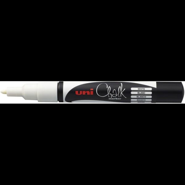 uni-ball uni Chalk PWE-3MS Kreidemarker weiß 1,0 mm, 1 St.