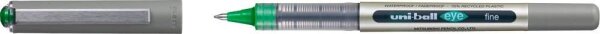 uni-ball eye fine UB-157E Tintenroller silber 0,4 mm, Schreibfarbe: grün, 1 St.