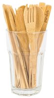 pandoo Mehrweg-Gabeln, Holz, 5 St.
