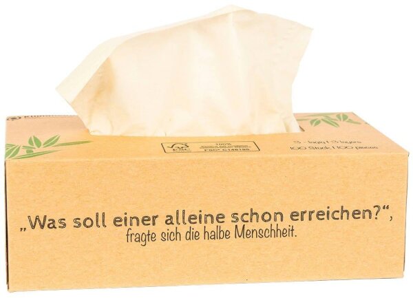 pandoo Taschentücherbox 3-lagig weiß, 100 St.