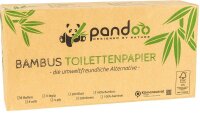 pandoo Toilettenpapier 3-lagig Bambus, 8 Rollen