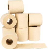 pandoo Toilettenpapier 3-lagig Bambus, 8 Rollen