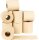 pandoo Toilettenpapier 3-lagig Bambus, 8 Rollen