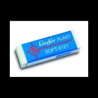 Läufer Radiergummi Plast Soft weiß, 1 St.