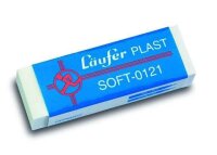 Läufer Radiergummi Plast Soft weiß, 1 St.