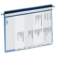 DURABLE Personalhefter Kunststoff blau DIN A4 5x kaufmännische Heftung, 5 St.