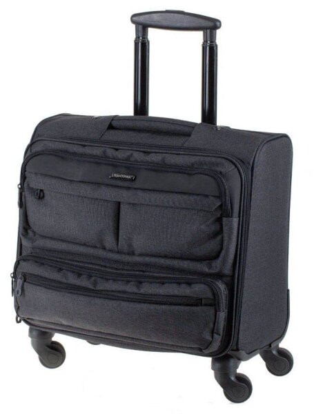 LIGHTPAK Laptop-Trolley RONNEY Kunstfaser schwarz 44,5 x 24,5 x 44,0 cm