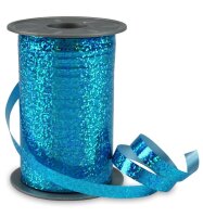 PRÄSENT Geschenkband HOLLY Holographic türkis...