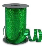 PRÄSENT Geschenkband HOLLY Holographic grün 10...