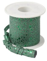 PRÄSENT Geschenkband Glitter Star mattglänzend...