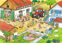Ravensburger Fröhliches Landleben Puzzle, 2 x 24 Teile