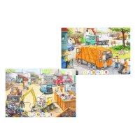 Ravensburger tiptoi Puzzle Müllabfuhr Puzzle, 12 Teile