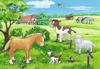 Ravensburger Tierkinder auf dem Land Puzzle, 2 x 12 Teile