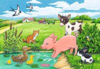 Ravensburger Tierkinder auf dem Land Puzzle, 2 x 12 Teile