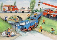 Ravensburger Bei der Feuerwehr Puzzle, 2 x 24 Teile