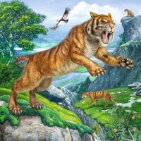 Ravensburger Herrscher der Urzeit Puzzle, 3 x 49 Teile
