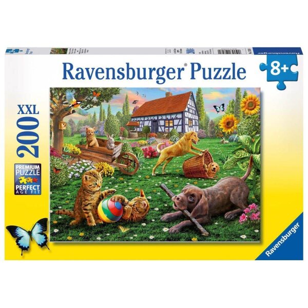 Ravensburger XXL Entdecker auf vier Pfoten XXL Puzzle, 200 Teile