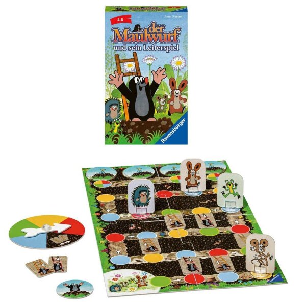 Ravensburger Der Maulwurf und sein Leiterspiel Brettspiel, 1 St.