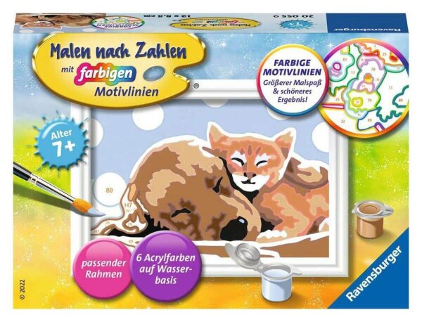 Ravensburger Malen-nach-Zahlen Tierliebe mehrfarbig