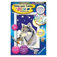 Ravensburger Malen-nach-Zahlen Wolfsportrait mehrfarbig...