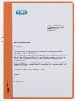 ELBA Klemmhefter orange, 50 St.