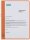 ELBA Klemmhefter orange, 50 St.