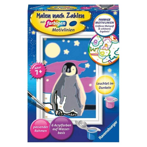 Ravensburger Malen-nach-Zahlen Kleiner Pinguin mehrfarbig  ( 28775 )