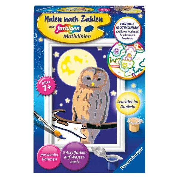 Ravensburger Malen-nach-Zahlen Nachteule mehrfarbig  ( 28772 )